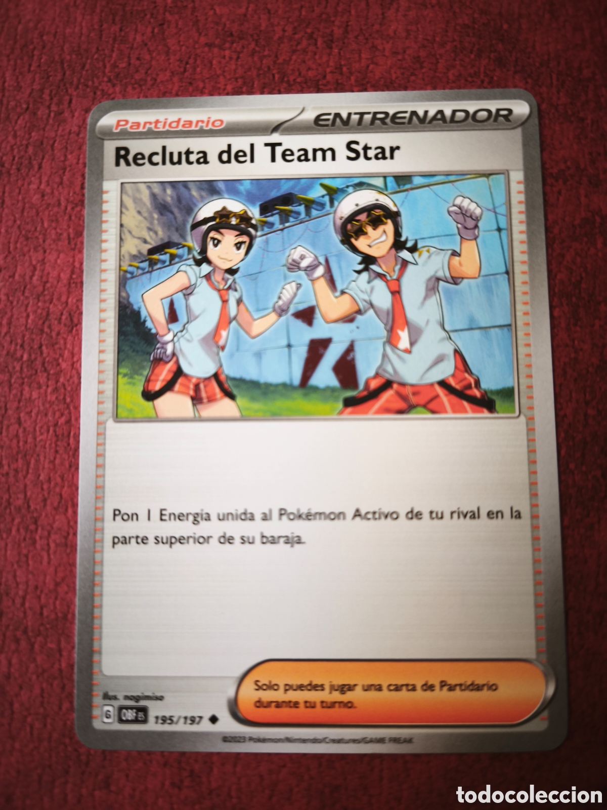 Coleccionismo cromos antiguos: Pokemon. 2023. Recluta del Team Star #195/197. Espa&ntilde;ol