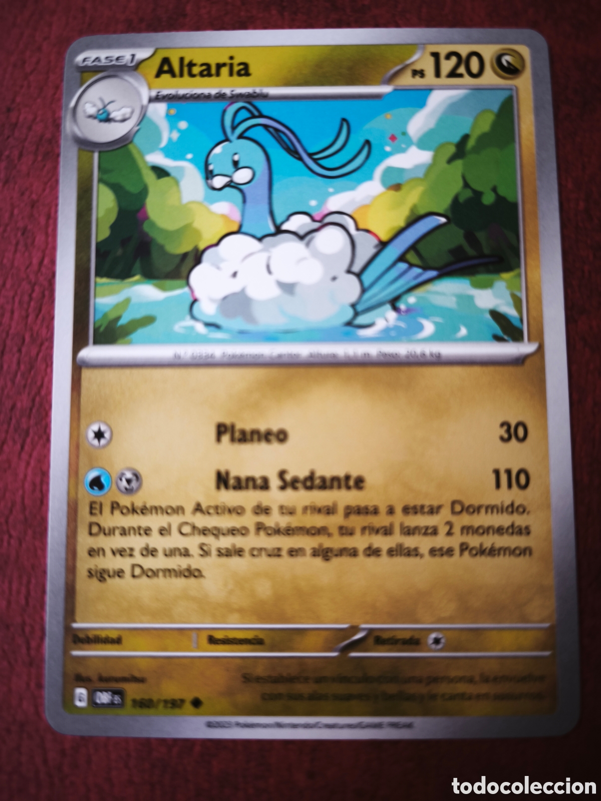 Coleccionismo cromos antiguos: Pokemon. 2023. Altaria #160/197. Espa&ntilde;ol