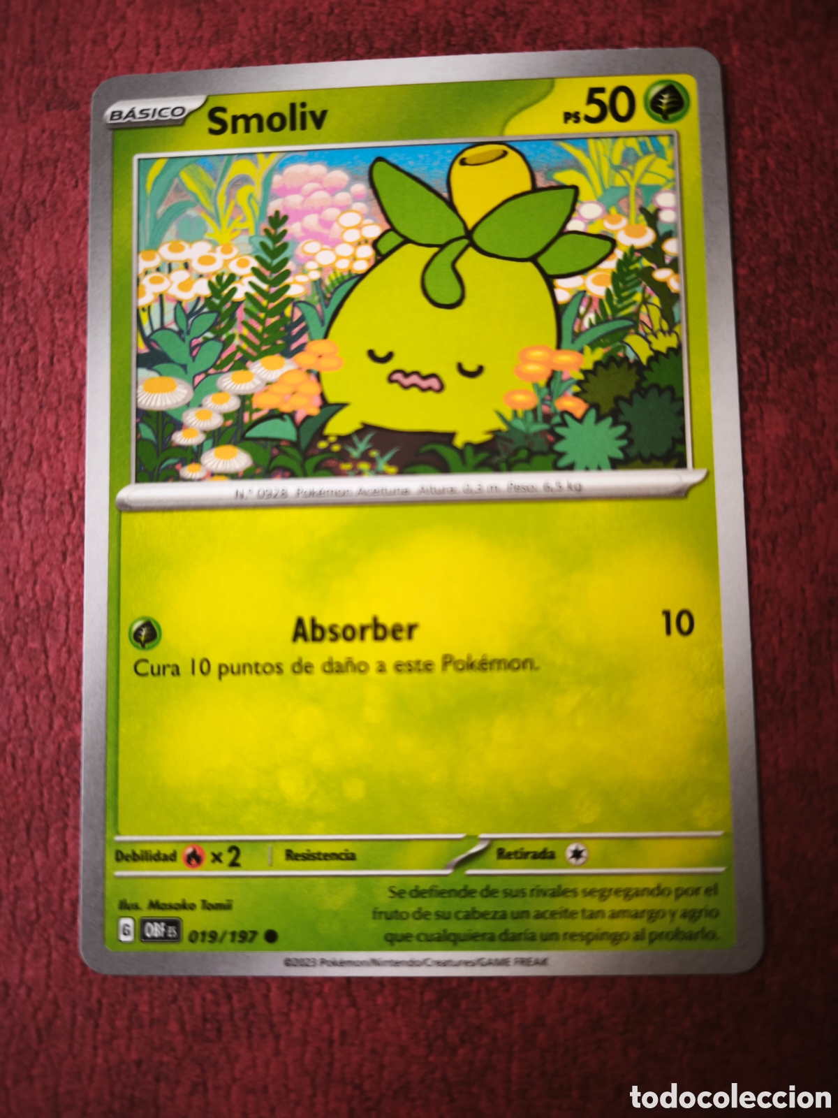 Coleccionismo cromos antiguos: Pokemon. 2023. Smoliv #19/197. Espa&ntilde;ol
