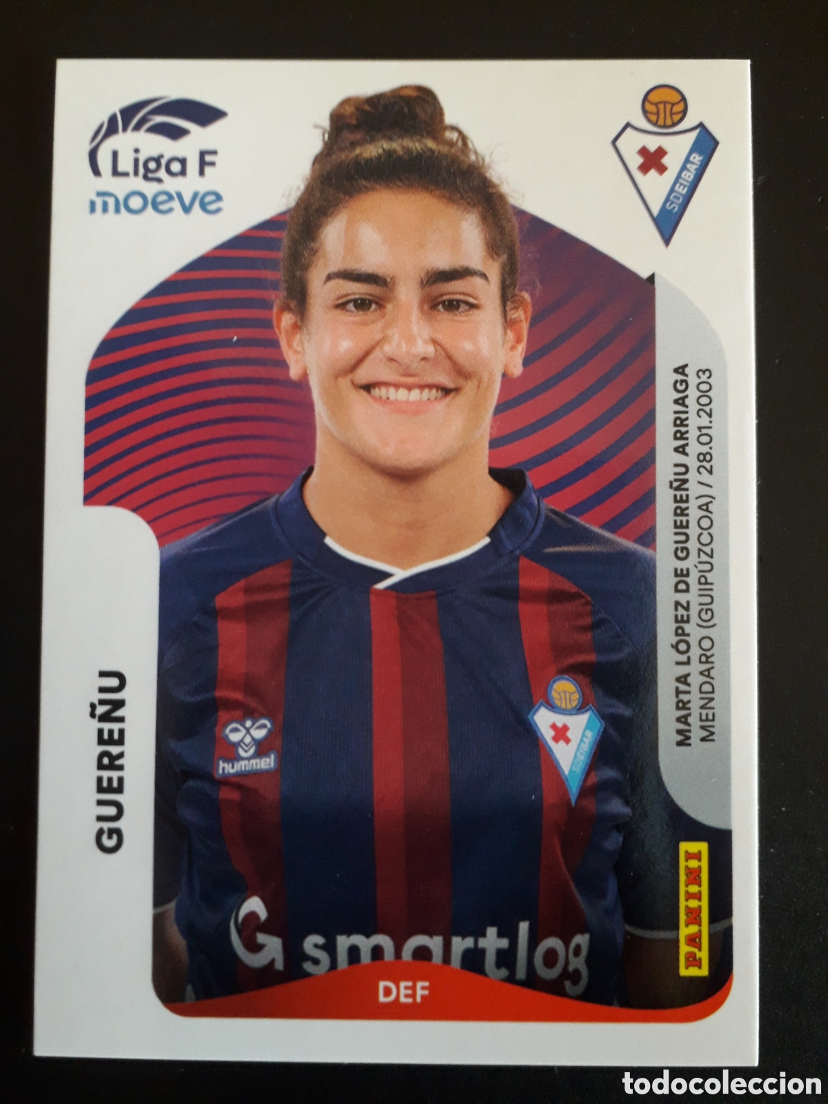 Coleccionismo cromos antiguos: GUERE&Ntilde;U EIBAR N&deg; 166 B LIGA F FEMENINA 2025 2026 25 26 PANINI SIN PEGAR PEDIDO M&Iacute;NIMO 3&euro;