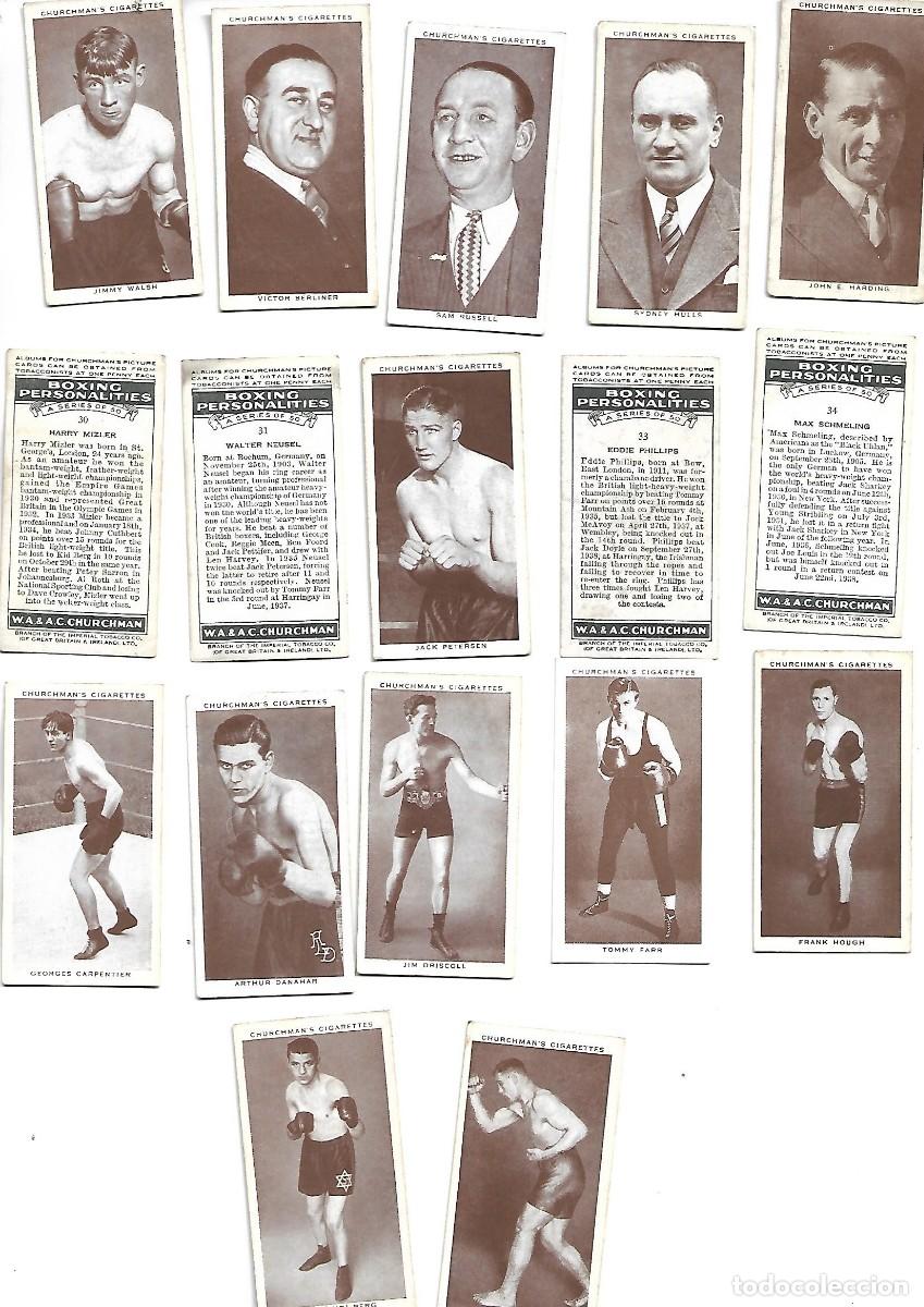 Coleccionismo cromos antiguos: BOXING PERSONALITIES - 17 CROMOS - Foto 1