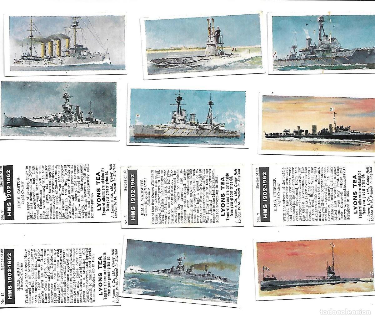 Coleccionismo cromos antiguos: CROMOS DE BARCOS - FALTAN DOS - Foto 1