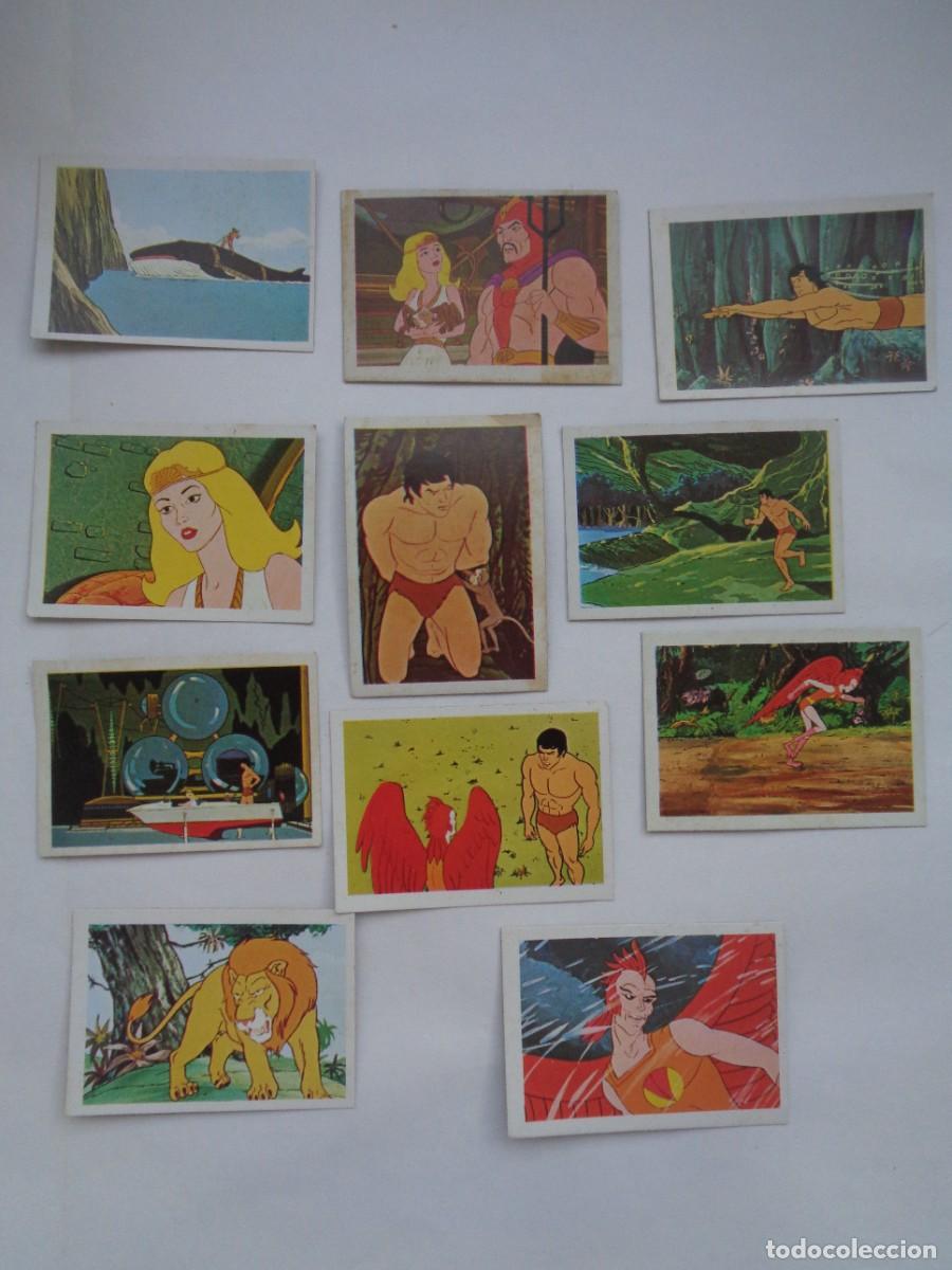 Coleccionismo cromos antiguos: LOTE DE 11 CROMOS DE LA COLECCION &uml; TARZAN &uml; DE PANRICO . FHER 1979