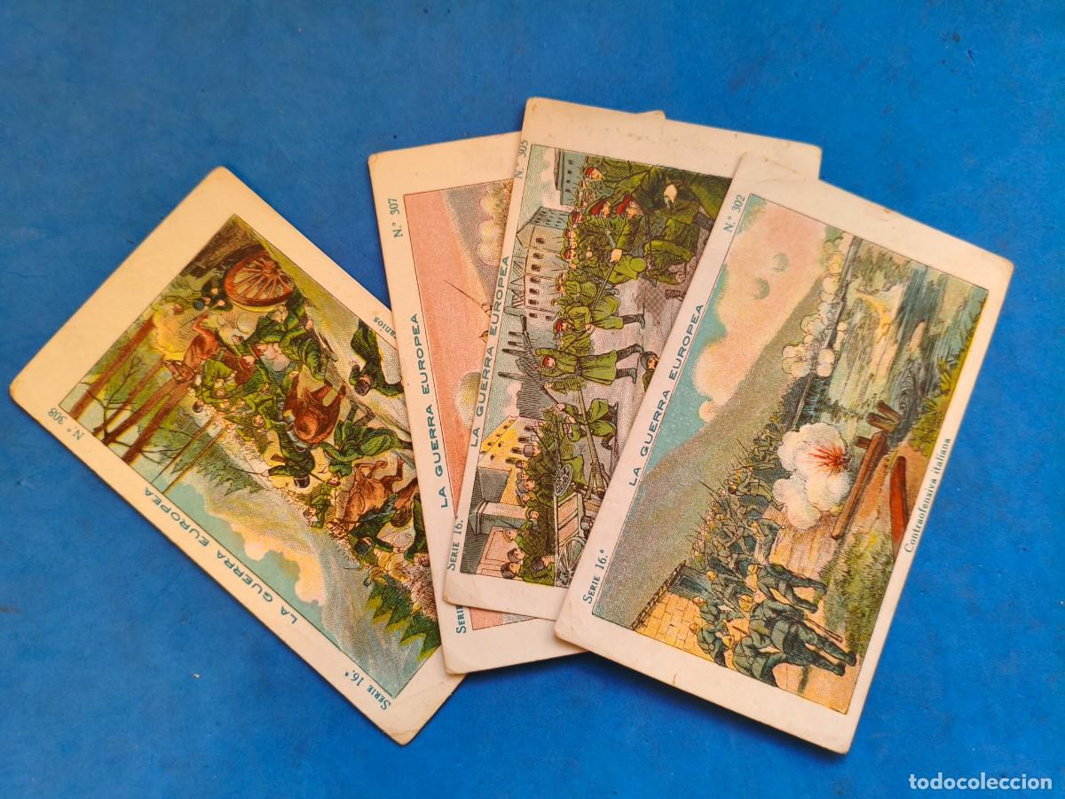 Collectionnisme Cartes &agrave; collectionner anciennes: Lote cromos La Guerra Europea 1917. Serie 16. Incompleta. Chocolate Amatller. Barcelona.