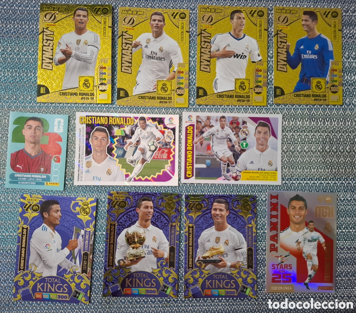 Coleccionismo cromos antiguos: Lote 11 cromos Cristiano Ronaldo cr7 nuevos de sobre