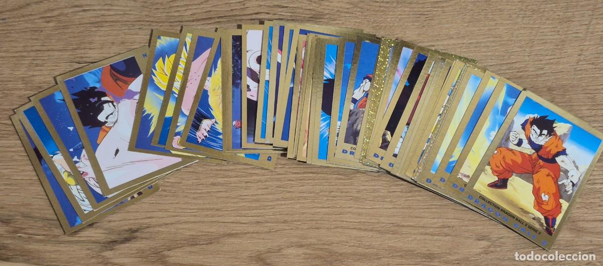 Coleccionismo cromos antiguos: LOTE AVANZADO DE 50 CARDS DISTINTAS DE DRAGON BALL Z SERIE 3 DORADA 1989 (DE 105)