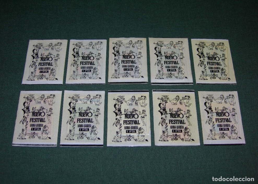 Coleccionismo cromos antiguos: LOTE DE 10 SOBRES DE CROMOS SIN ABRIR COLECCI&Oacute;N NUEVO FESTIVAL HANNA BARBERA - EDITORIAL FHER -