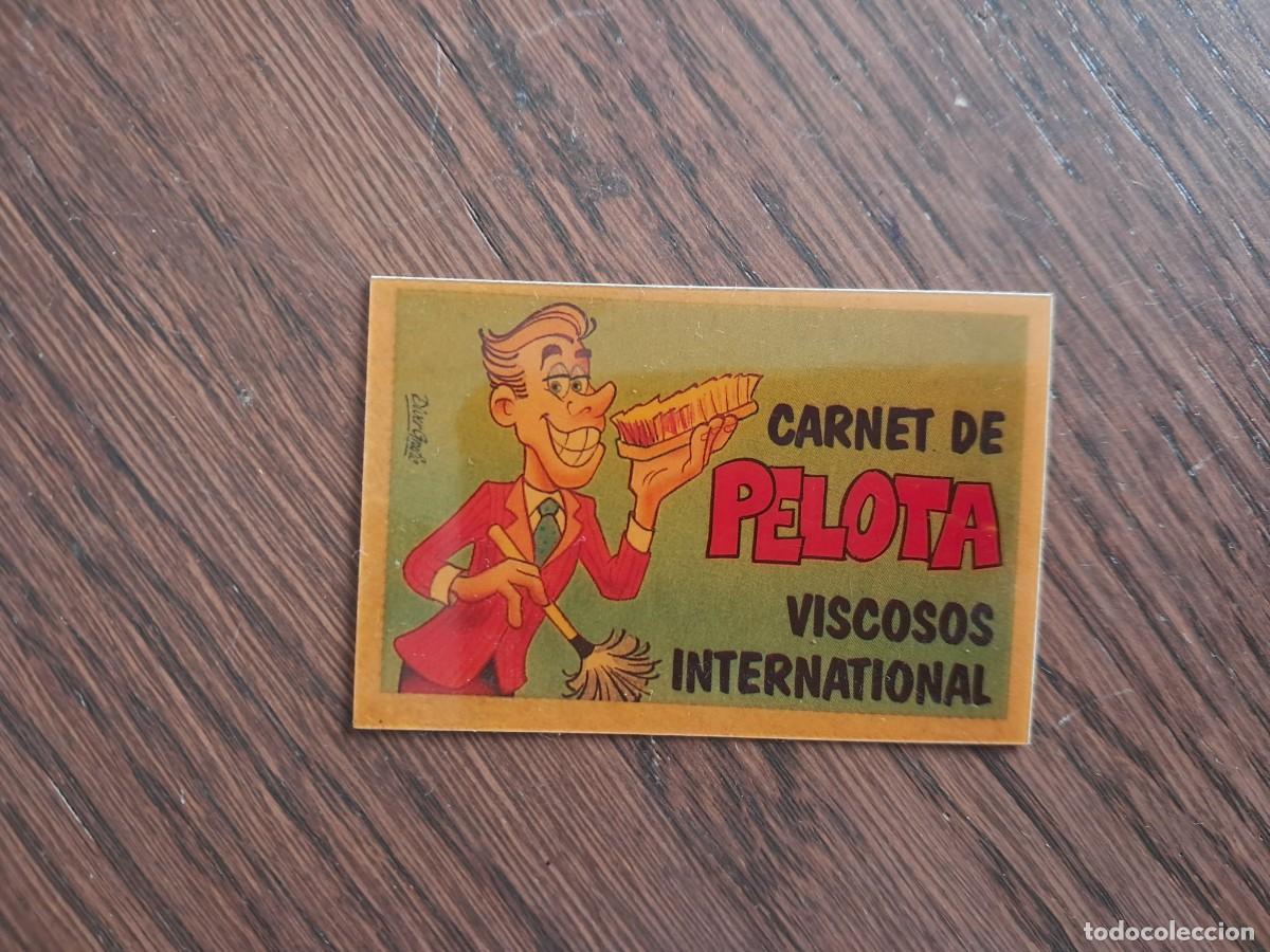 Coleccionismo cromos antiguos: cromo adhesivo de bollycao, bolly-carnet, carnet de pelota. sin pegar.
