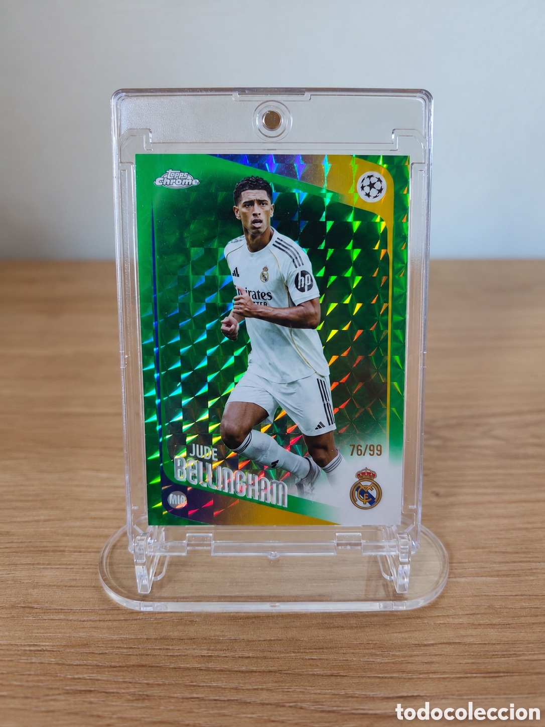 Coleccionismo cromos antiguos: Jude Bellingham Topps Chrome UEFA Champions League 2025/26 Green /99 Real Madrid