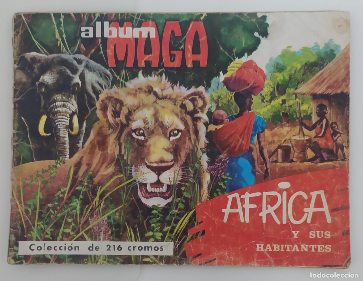Coleccionismo cromos antiguos: Album incompleta Africa y sus habiatantes