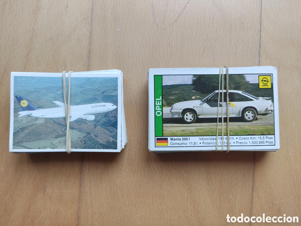Coleccionismo cromos antiguos: Lote Cromos Coches 89 y Aviones 89