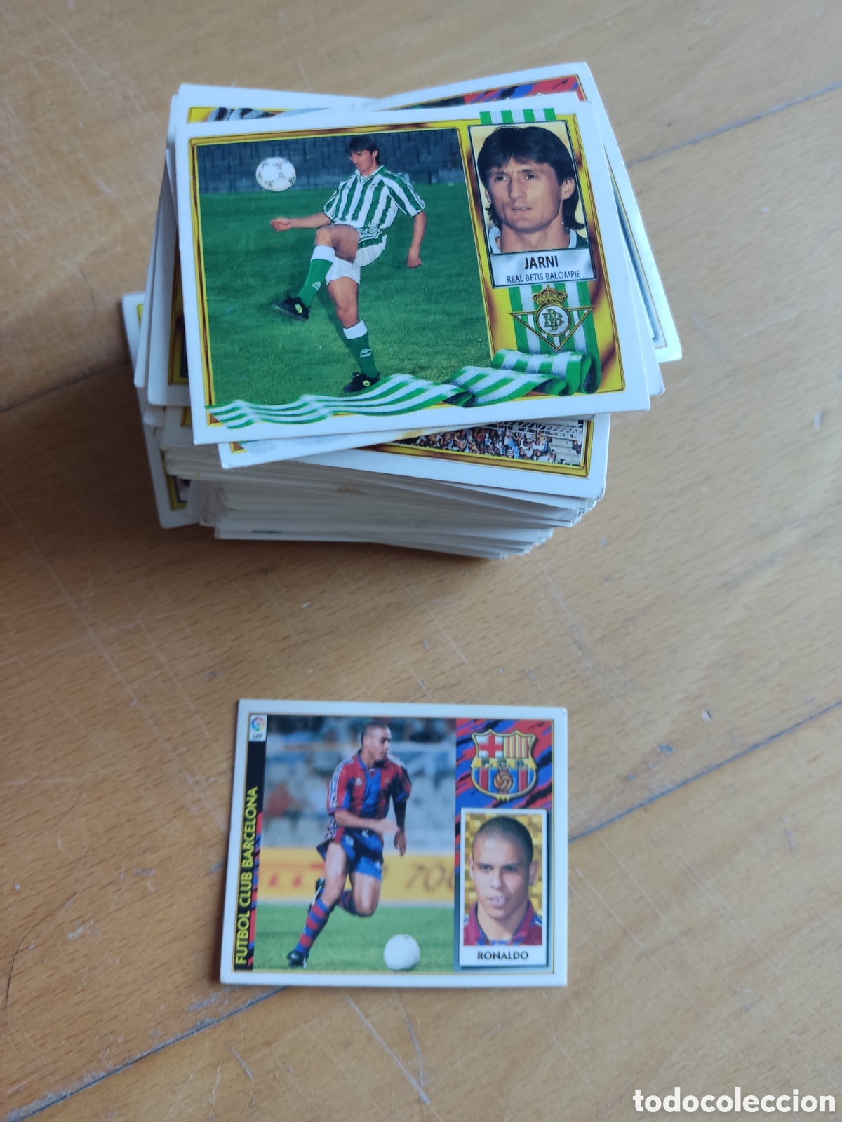 Coleccionismo cromos antiguos: Lote de 172 cromos de la Liga 95/96 m&aacute;s Ronaldo de la 97/98