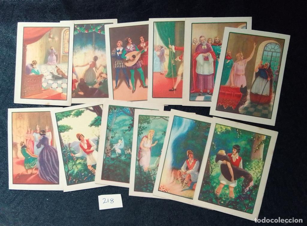 Coleccionismo cromos antiguos: Lote 12 cromos Colecci&oacute;n completa La Princesa Aurora