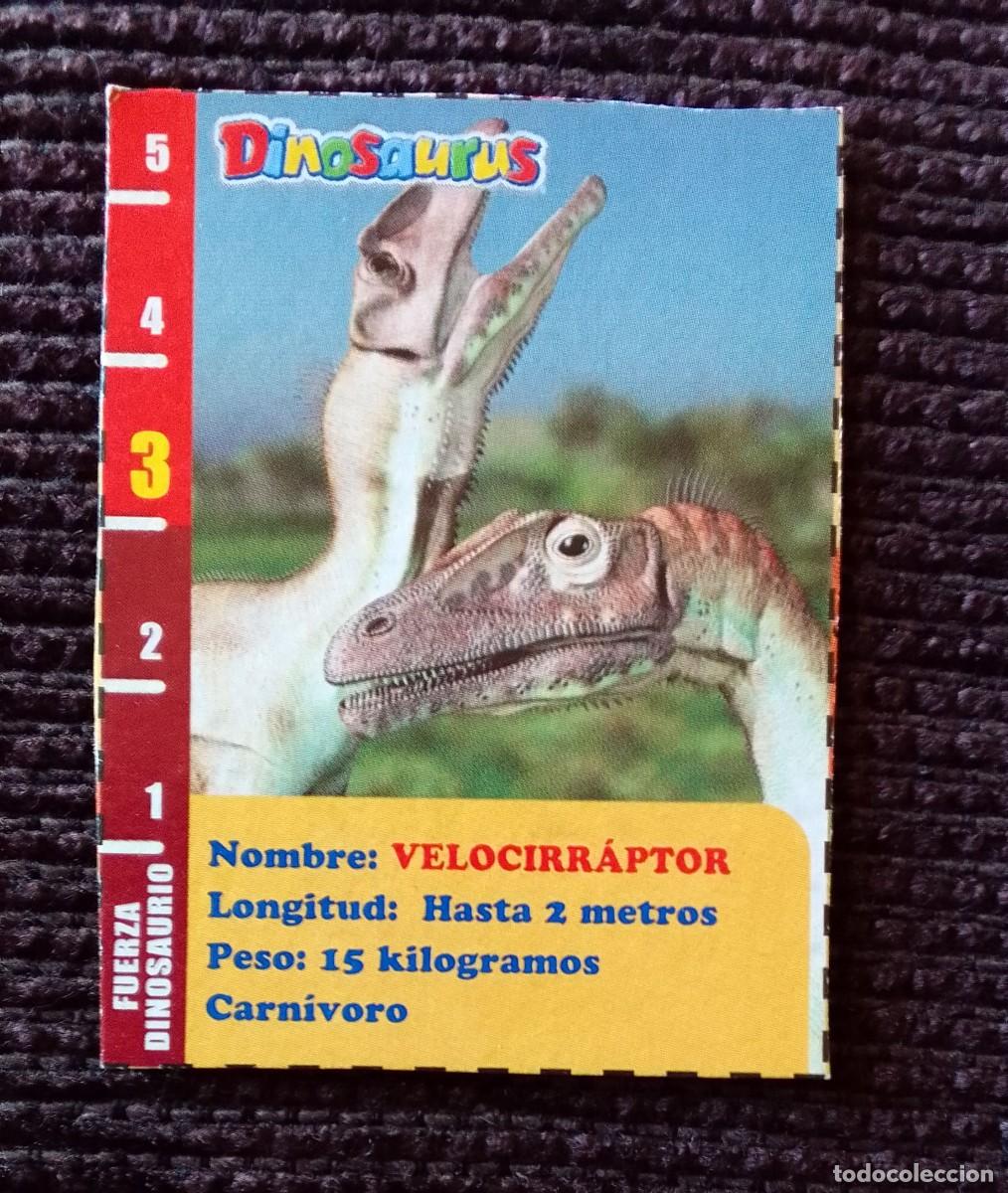 Coleccionismo cromos antiguos: CROMO DINOSAURUS. VELOCIRRAPTOR.