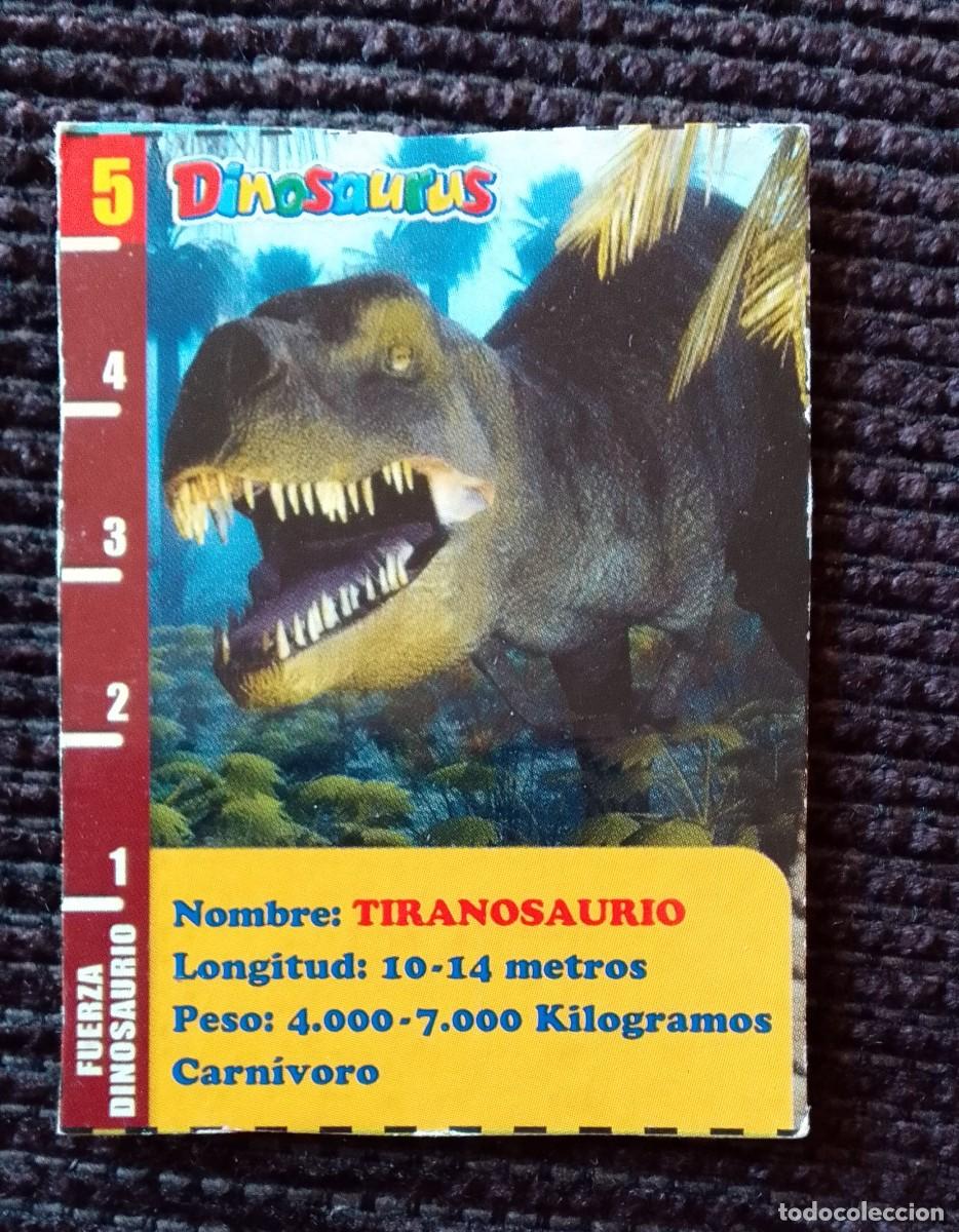 Coleccionismo cromos antiguos: CROMO DINOSAURUS. TIRANOSAURIO.