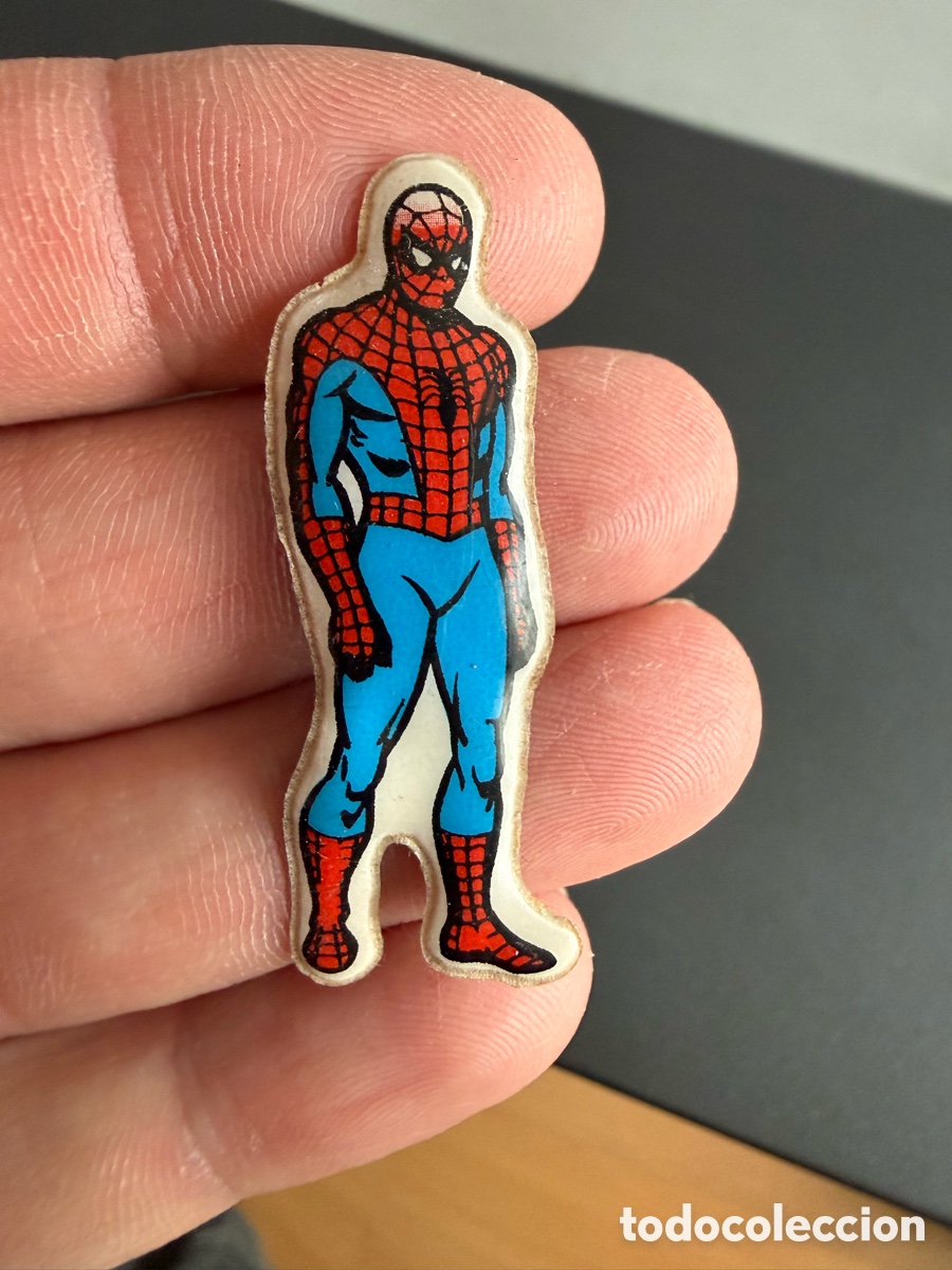 Coleccionismo cromos antiguos: SPIDERMAN. PEGATINA HINCHADA UDADA - Foto 1