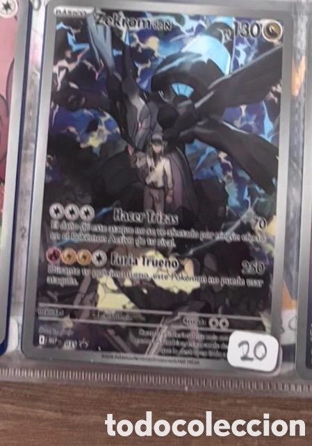 Coleccionismo cromos antiguos: ZEKROM DE N CARTA POKEMON FULL ART TCG