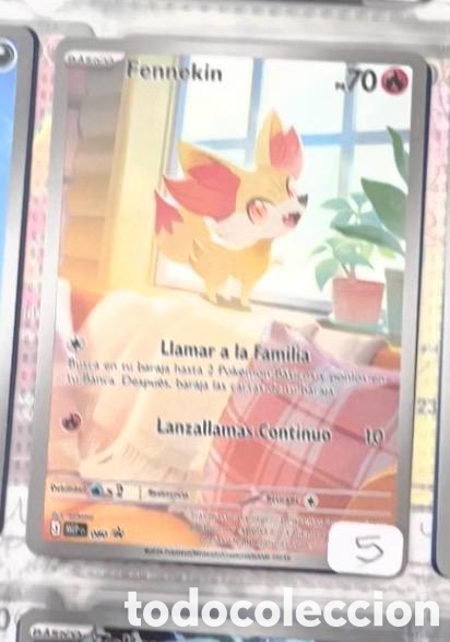 Coleccionismo cromos antiguos: FENNEKIN CARTA POKEMON FULL ART TCG
