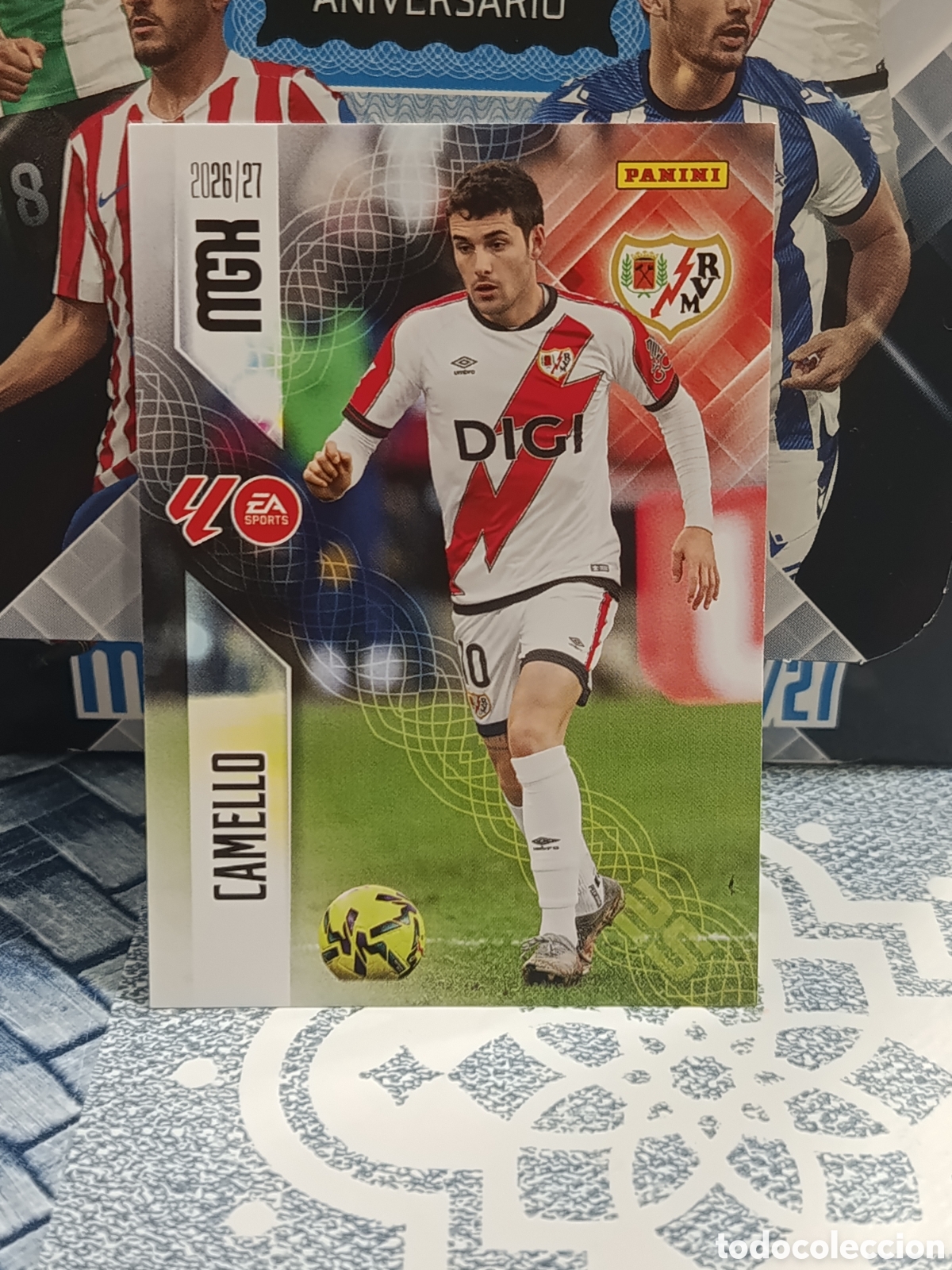 Collectionnisme Cartes &agrave; collectionner anciennes: CAMELLO RAYO VALLECANO N&ordm; 305 MGK 26 27 2026 2027 PANINI