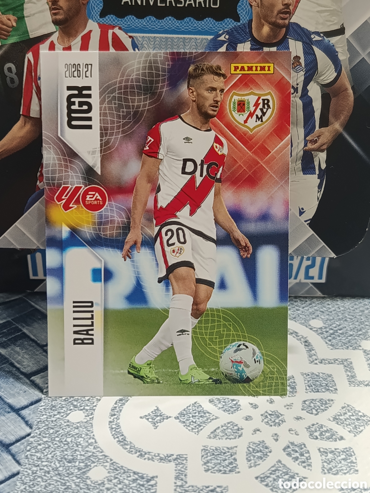 Coleccionismo cromos antiguos: BALLIU RAYO VALLECANO N&ordm; 293 MGK 26 27 2026 2027 PANINI