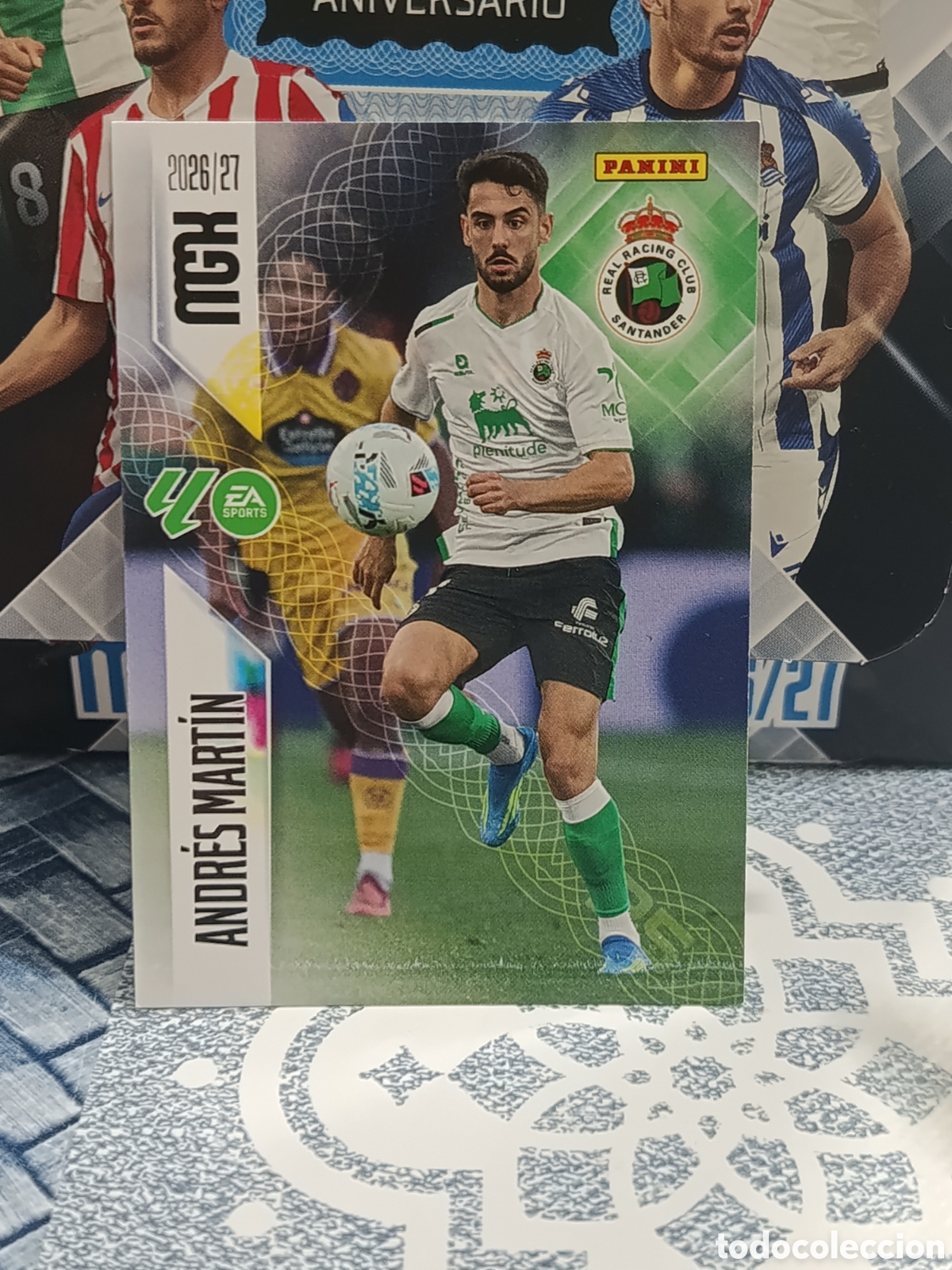 Coleccionismo cromos antiguos: ANDRES MARTIN RACING DE SANTANDER N&ordm; 285 MGK 26 27 2026 2027 PANINI
