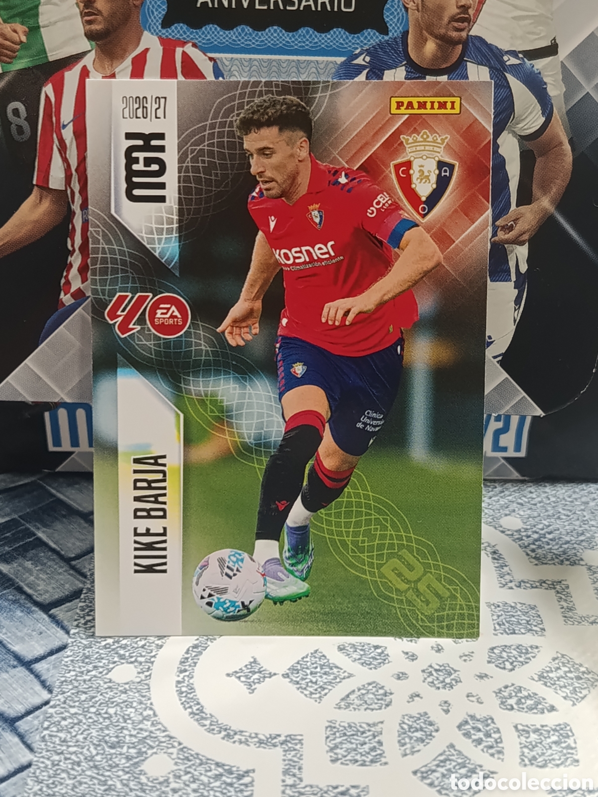 Coleccionismo cromos antiguos: KIKE BARJA OSASUNA N&ordm; 268 MGK 26 27 2026 2027 PANINI