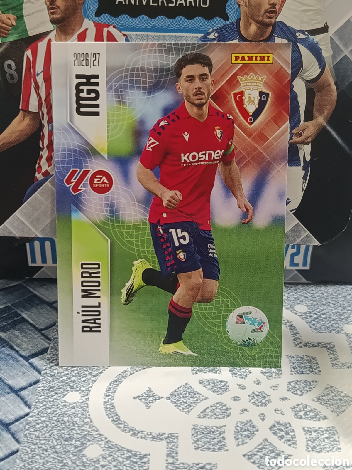 Coleccionismo cromos antiguos: RAUL MORO OSASUNA N&ordm; 267 MGK 26 27 2026 2027 PANINI