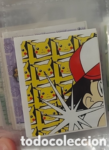 Coleccionismo cromos antiguos: MOSAICO PIKACHU ASH PARTE 1 CROMO STICKER MERLIN POKEMON A&Ntilde;O 1999