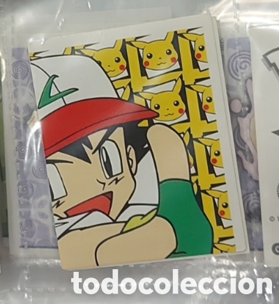 Coleccionismo cromos antiguos: MOSAICO PIKACHU ASH PARTE 2 CROMO STICKER MERLIN POKEMON A&Ntilde;O 1999