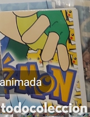 Coleccionismo cromos antiguos: MOSAICO PIKACHU ASH PARTE 4 CROMO STICKER MERLIN POKEMON A&Ntilde;O 1999