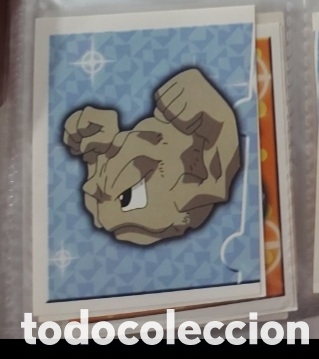 Coleccionismo cromos antiguos: GEODUDE CROMO STICKER MERLIN POKEMON A&Ntilde;O 1999
