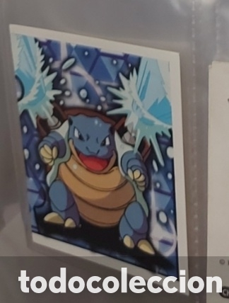 Coleccionismo cromos antiguos: BLASTOISE CROMO STICKER MERLIN POKEMON A&Ntilde;O 1999