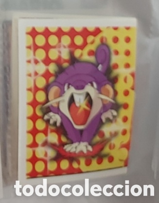 Coleccionismo cromos antiguos: RATTATA CROMO STICKER MERLIN POKEMON A&Ntilde;O 1999