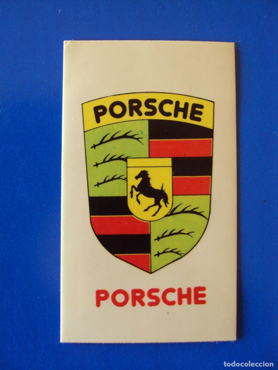 Coleccionismo cromos antiguos: CROMO N&ordm; 199 ESCUDO PORSCHE COCHES DIDEC A&Ntilde;OS 80 SIN PEGAR