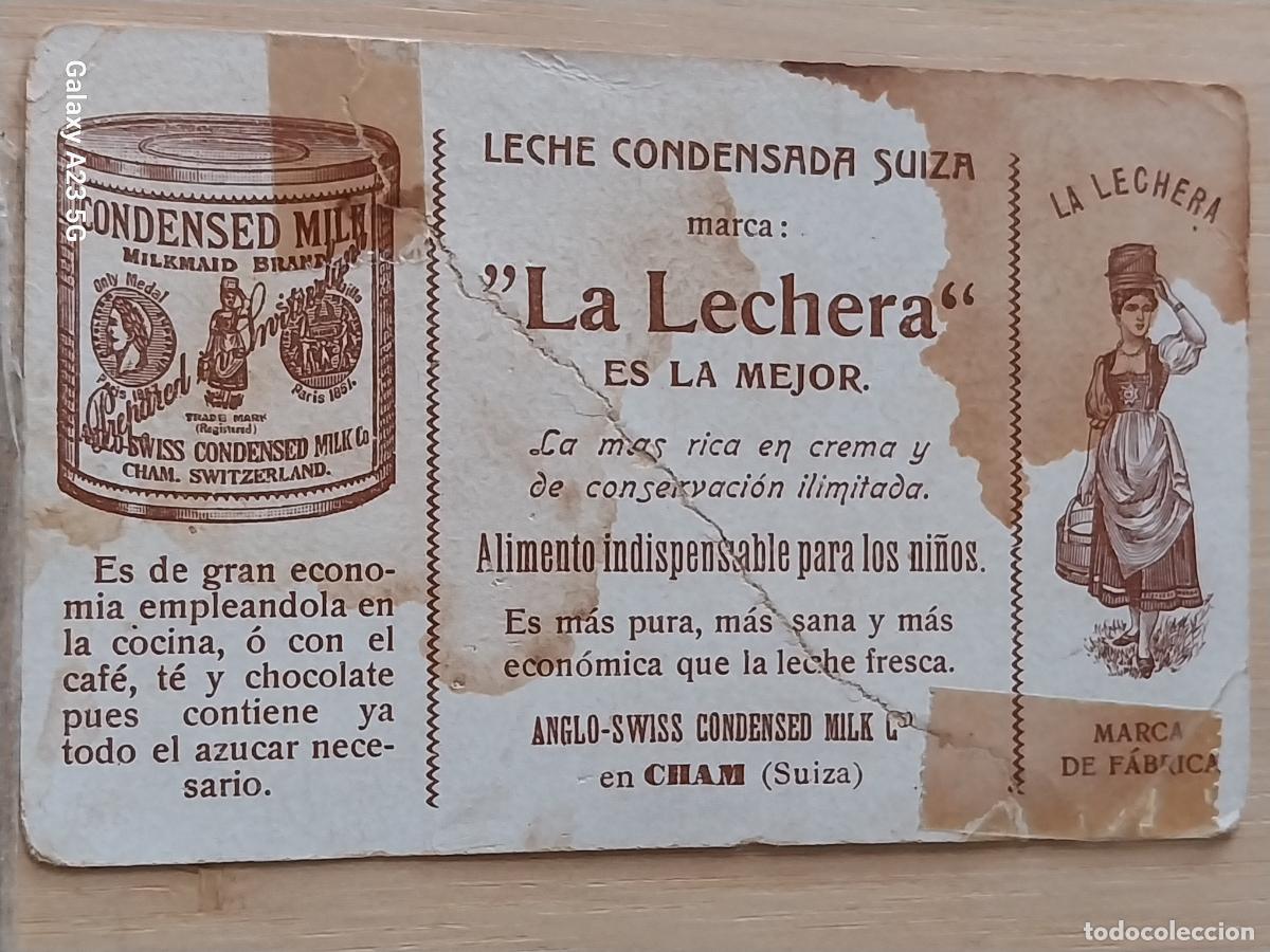 Coleccionismo cromos antiguos: LECHERA LECHE CONDENSADA CROMO PUBLI PPOS SXX 11X7CMS ILUSTRACION MONTA&Ntilde;ISMO MAL ESTADO