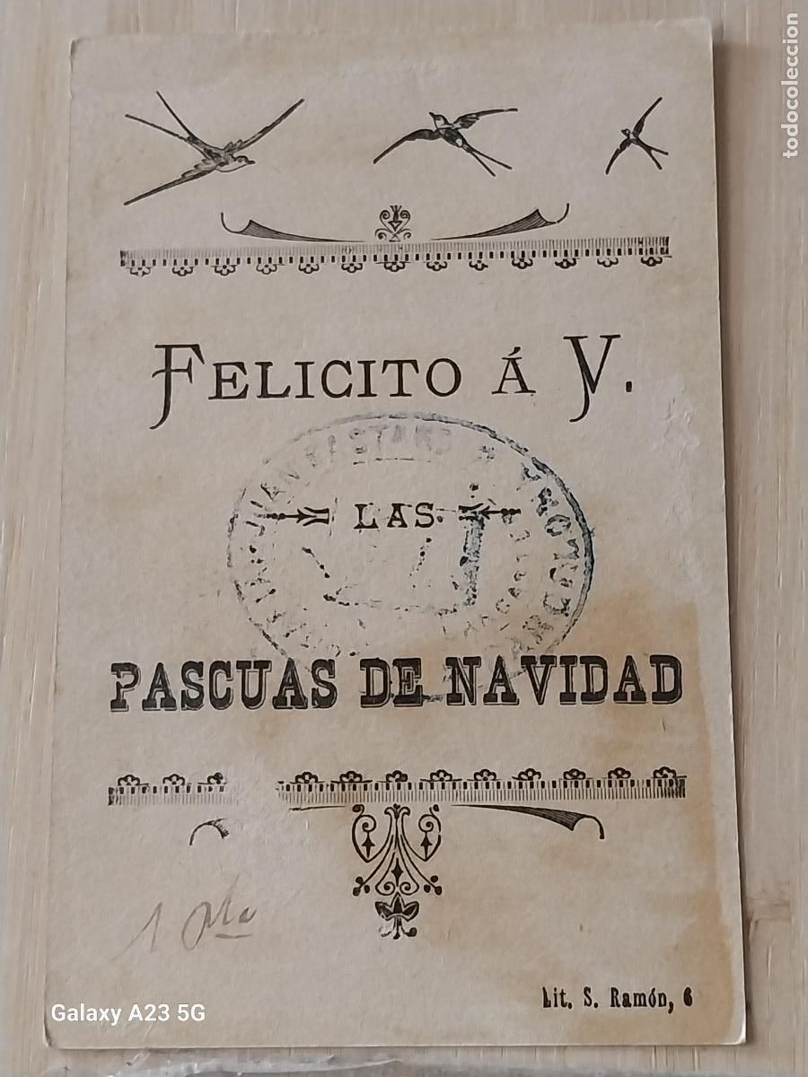 Coleccionismo cromos antiguos: FELICITACION PASCUAS NAVIDAD CROMO PUBLI PPOS SXX 10.8X6.9CMS ILUSTRACION PUEBLO NEVADO