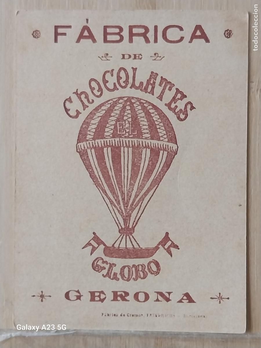 Coleccionismo cromos antiguos: CHOCOLATES GLOBO CROMO PUBLICIDAD PPOS SXX 10X7CMS PESCADORES VELERO