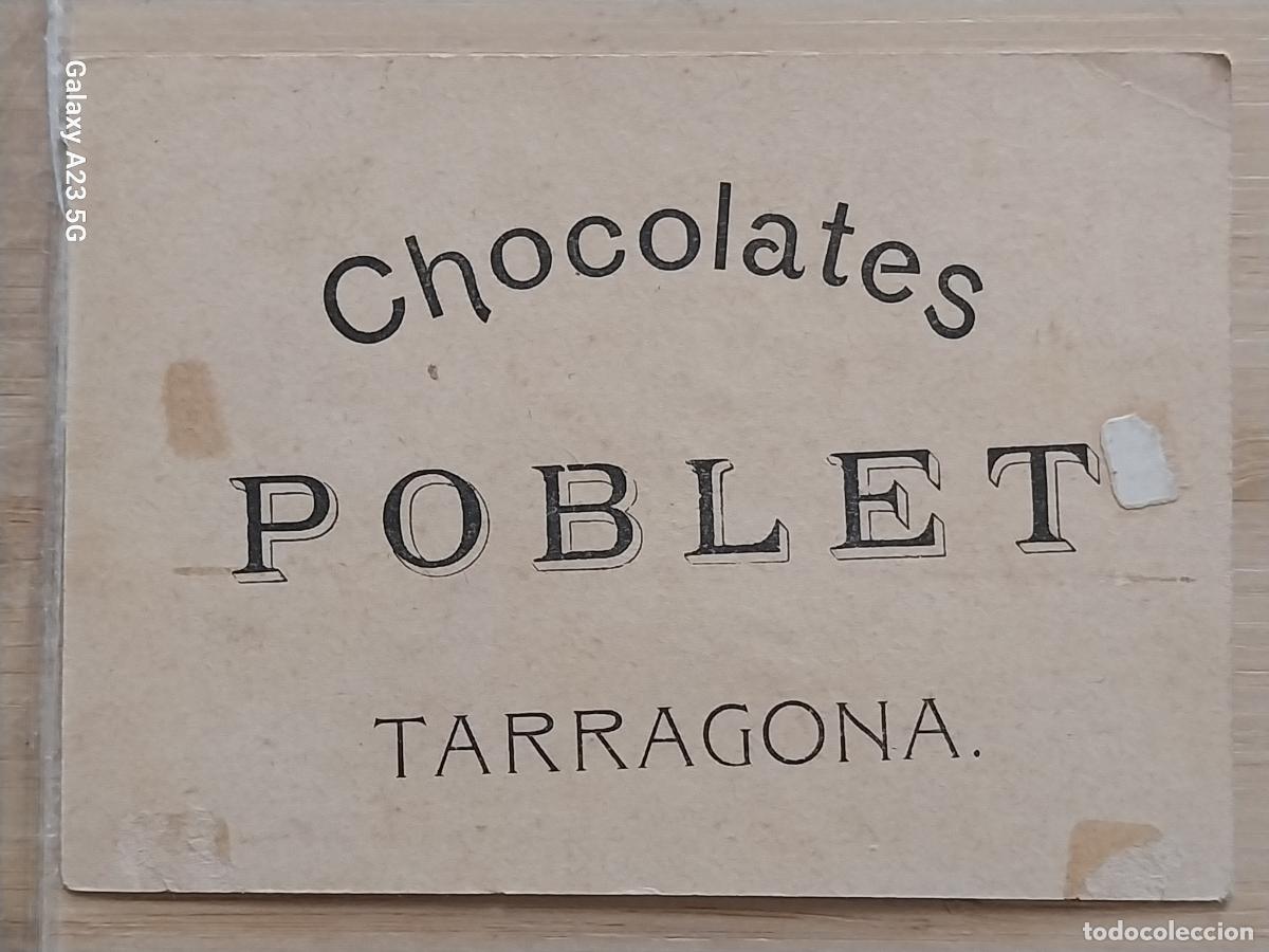 Coleccionismo cromos antiguos: CHOCOLATES POBLET CROMO PUBLICIDAD PPOS SXX 10X7CMS CASAS CABA&Ntilde;A PAISAJE