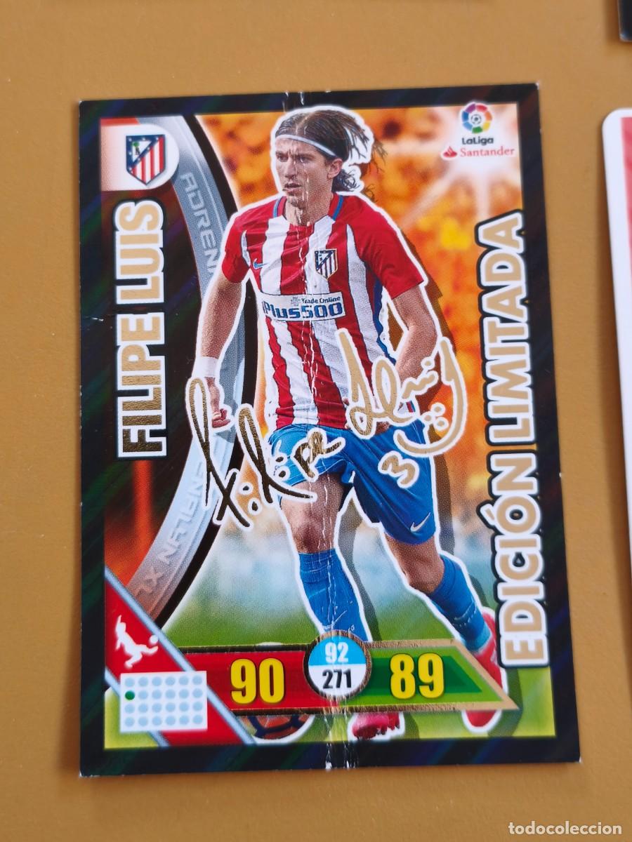 Coleccionismo cromos antiguos: filipe luis, 2016 17 edicion limitada firmada