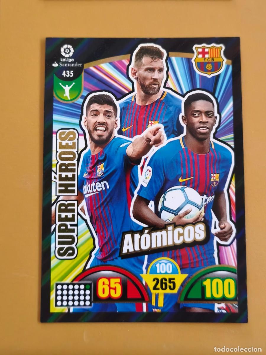 Coleccionismo cromos antiguos: messi, 2017 18 super heroes