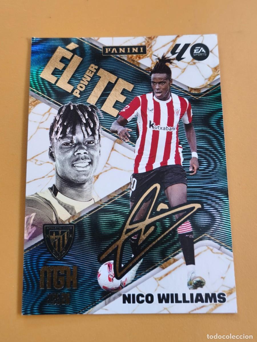 Coleccionismo cromos antiguos: nico williams, 2025 26 megacracks firmada