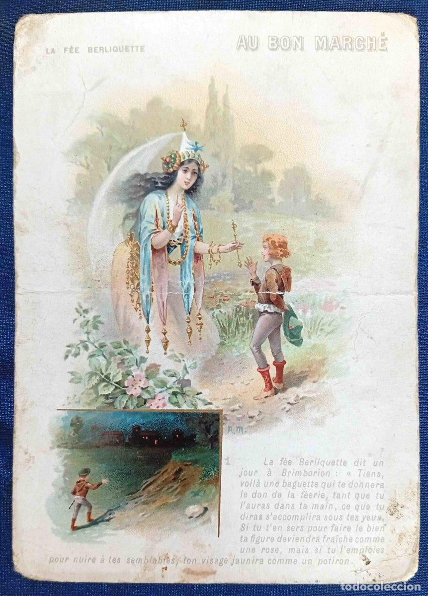 Colecionismo Cromos antigos: CROMO LA F&Eacute;E BERLIQUETTE. N&ordm; 1. LA HADA BERLICQUETTE. REGALO DE AU BON MARCH&Eacute;.