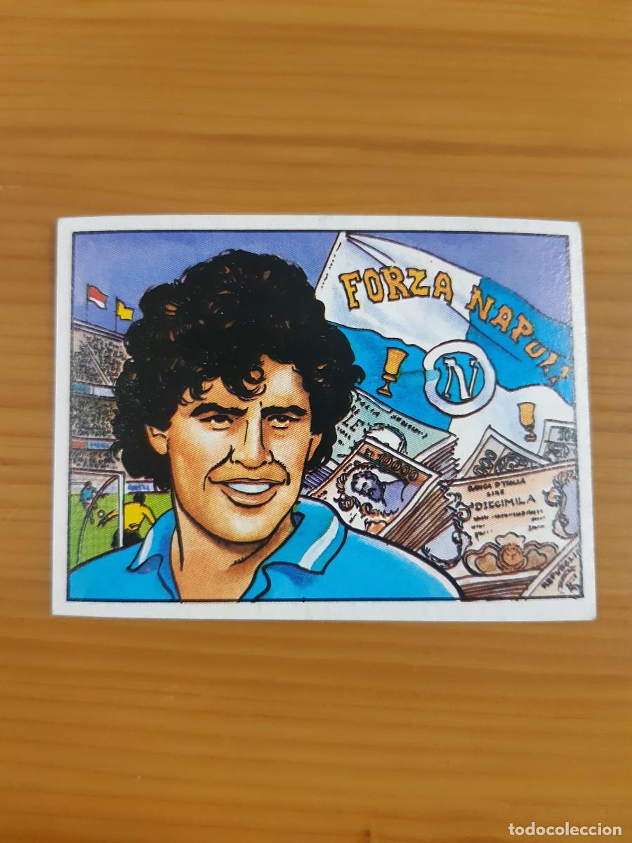 Coleccionismo cromos antiguos: N&deg;188 MARADONA N&Aacute;POLES EL TRASPASO MAS CARO LOS R&Eacute;CORDS CROMOS ROS 1989. NUNCA PEGADO, SIN PEGAR
