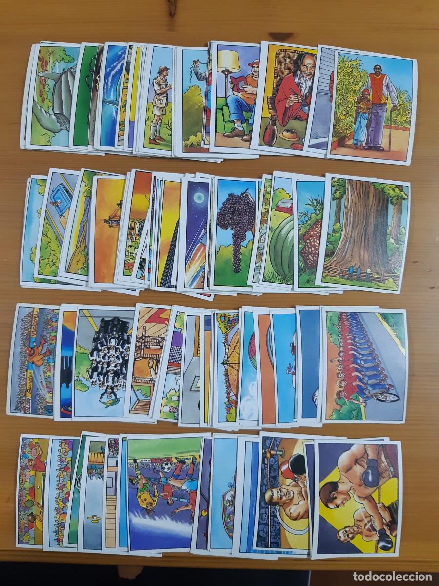 Coleccionismo cromos antiguos: LOTE 107 CROMOS DIFERENTES COLECCI&Oacute;N LOS R&Eacute;CORDS ED. ROS 1989. NUNCA PEGADOS, SIN PEGAR