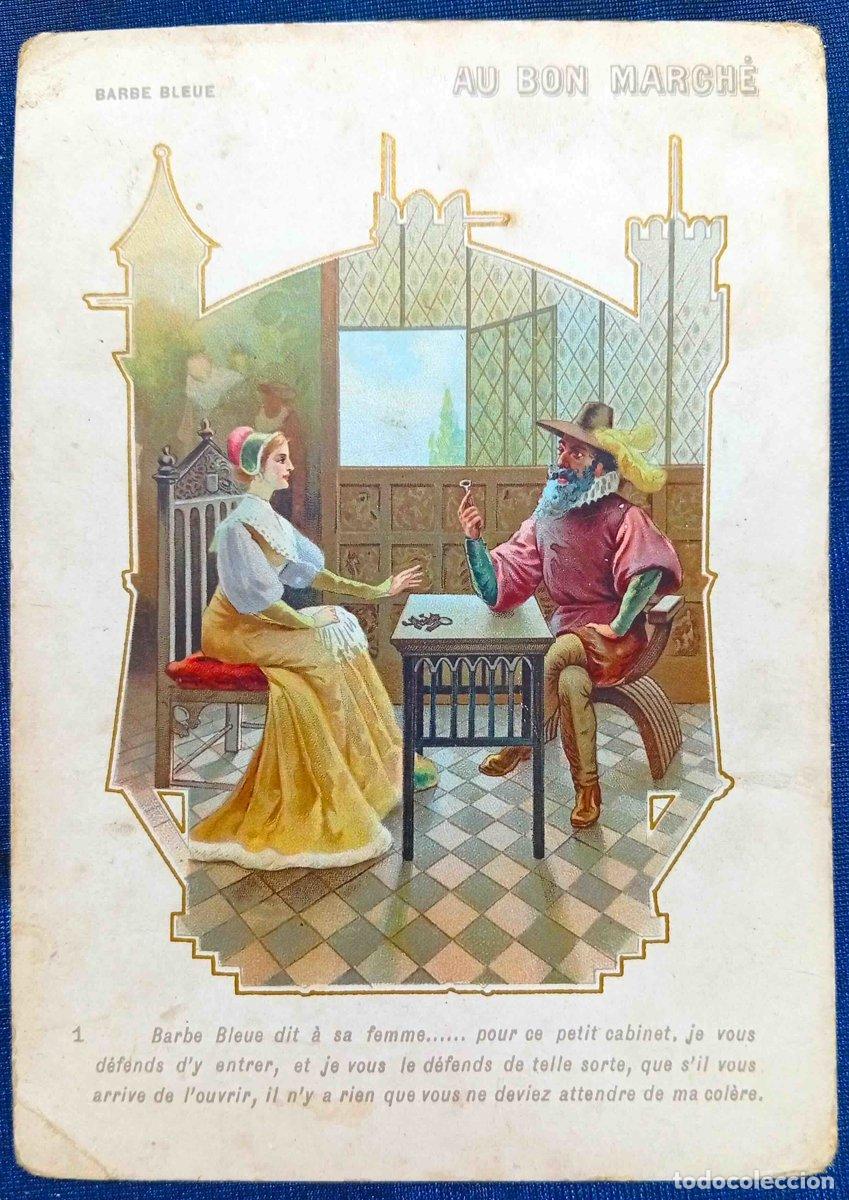 Coleccionismo cromos antiguos: CROMO. BARBE BLEUE. N&ordm; 1. BARBA AZUL. REGALO DE AU BON MARCH&Eacute;.