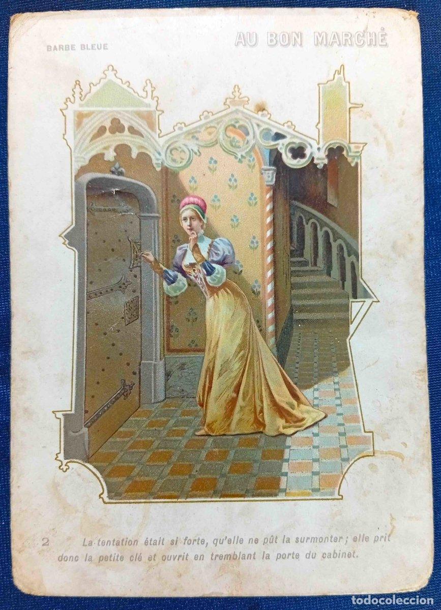 Coleccionismo cromos antiguos: CROMO. BARBE BLEUE. N&ordm; 2. BARBA AZUL. REGALO DE AU BON MARCH&Eacute;.