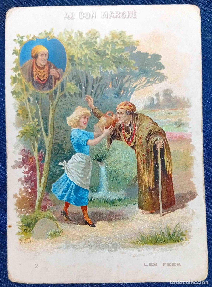 Coleccionismo cromos antiguos: CROMO. LES F&Eacute;ES. N&ordm; 2. LAS HADAS. REGALO DE AU BON MARCH&Eacute;.