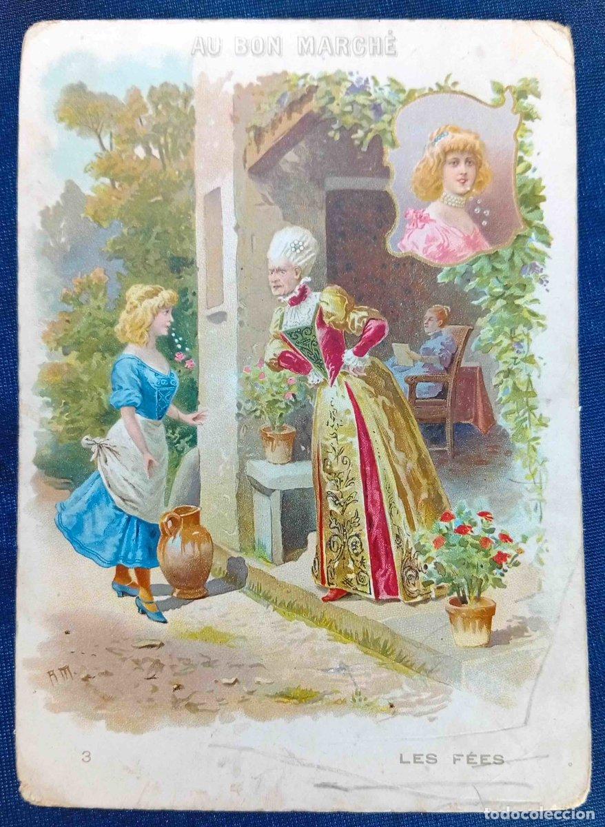 Coleccionismo cromos antiguos: CROMO. LES F&Eacute;ES. N&ordm; 3. LAS HADAS. REGALO DE AU BON MARCH&Eacute;.