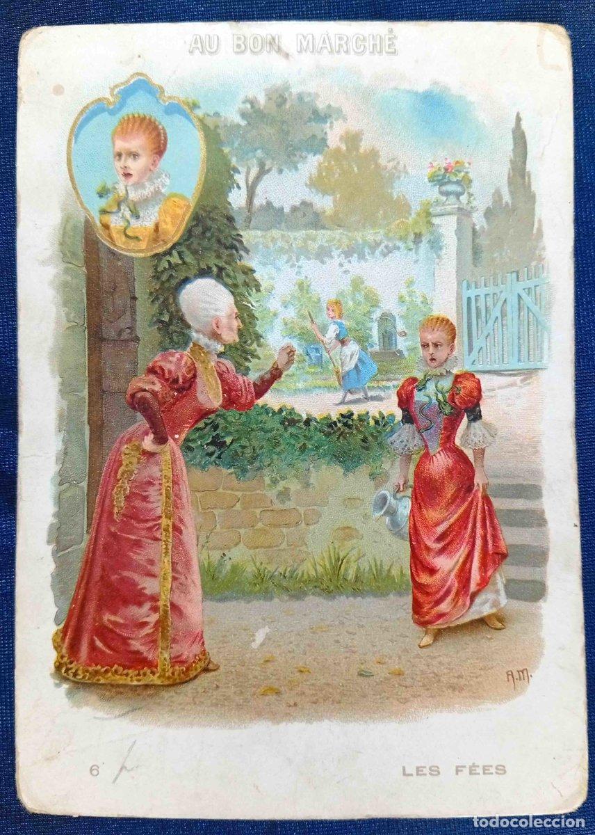 Coleccionismo cromos antiguos: CROMO. LES F&Eacute;ES. N&ordm; 6. LAS HADAS. REGALO DE AU BON MARCH&Eacute;.