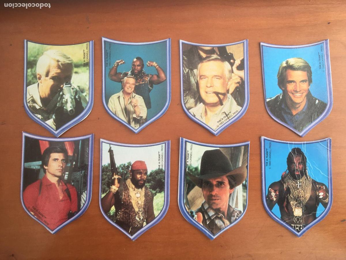 Coleccionismo cromos antiguos: panrico el equipo a lote 8 cromos originales